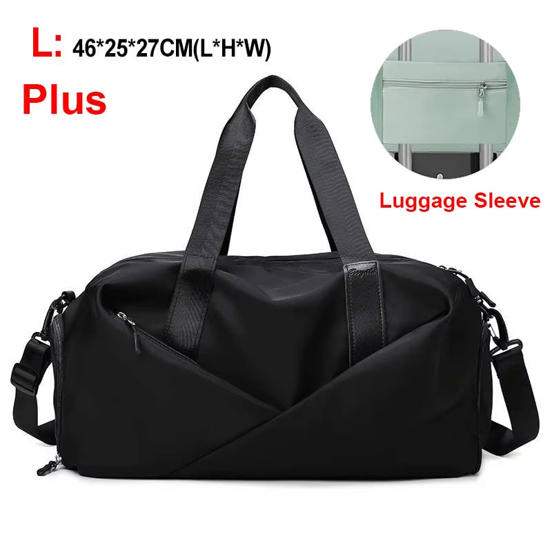 Women Sports Gym Bag Travel Dry Wet Bag Handbags Multifunction Swimming Tote Shoulder Weekend Fitness Duffle Yoga Shoes Daypack