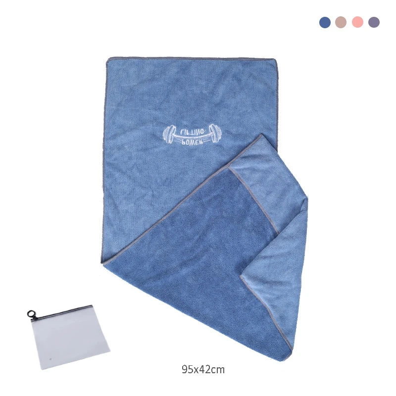 42*95Cm Microfiber Gym Yoga Exercise Swimming Fitness Towel Fast Drying Cooling Towel Beach Running Body Non-Slip Sports Sweat