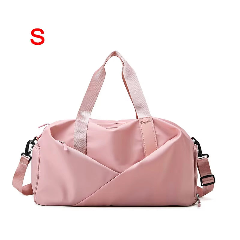 Women Sports Gym Bag Travel Dry Wet Bag Handbags Multifunction Swimming Tote Shoulder Weekend Fitness Duffle Yoga Shoes Daypack